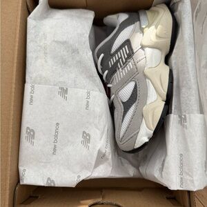 New Balance Gray and White Athletic Shoes